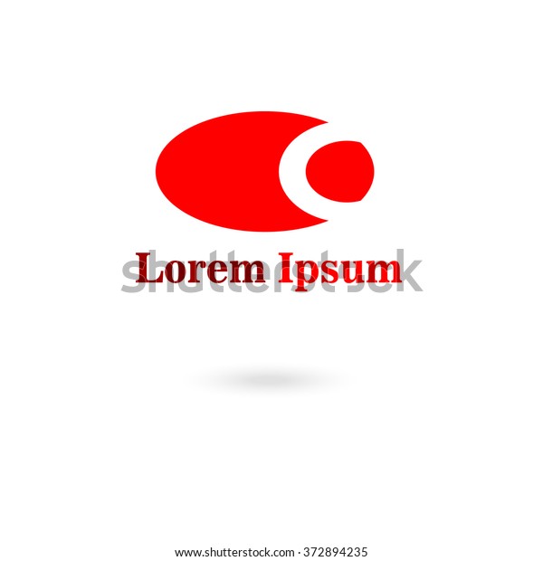 A company\'s logo, a red oval emblem with the\
name on a white background