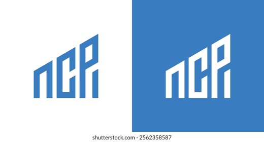 The company's original logo N C P in the form of a building, a simple building logo