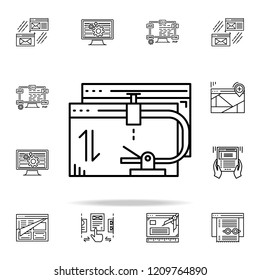 comparative analysis icon. Web development icons universal set for web and mobile