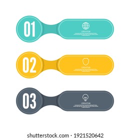 Comparative chart with banner for presentation, informative forms. Infographic option. Info chart Process step by step.