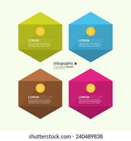 Comparative chart with banner for presentation, informative forms. Option Infographic 