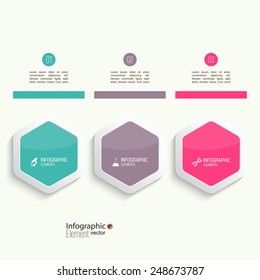 Comparative chart with banner for presentation, informative forms. Option Infographic.