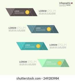 Comparative chart with banner for presentation, informative forms. Option Infographic.