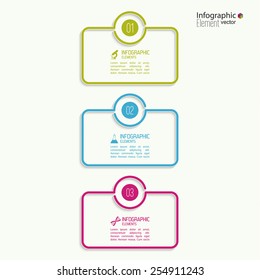 Comparative chart with banner for presentation, informative forms.