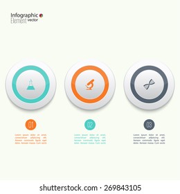 Comparative chart with banner for presentation, informative forms.