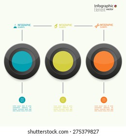 Comparative chart with banner for presentation, informative forms. Option. 