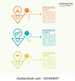 Comparative chart with banner for presentation, informative forms. 