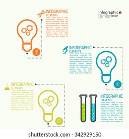 Comparative chart with banner for presentation, informative forms. 