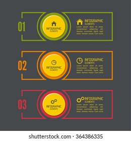 Comparative chart with banner for presentation, informative forms.