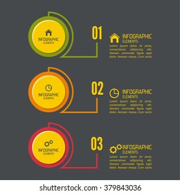 Comparative chart with banner for presentation, informative forms. Option. I