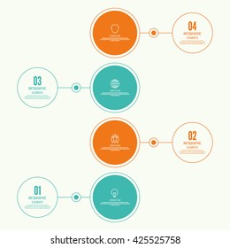Comparative chart with banner for presentation, informative forms. Infographic option. 