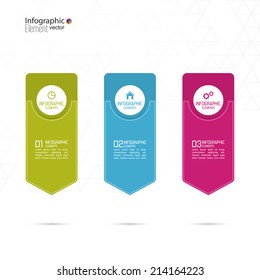 Comparative chart with templates for presentation, informative forms. Option. 