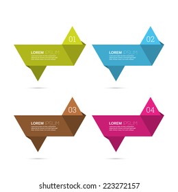 Comparative chart with templates for presentation, informative forms. 