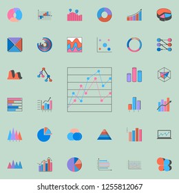 comparative point chart icon. Charts & Diagramms icons universal set for web and mobile