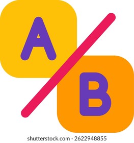Compare ab Line vector Icon Design
