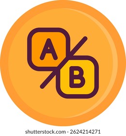 Compare ab Line vector Icon Design