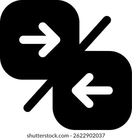 Compare arrow Line vector Icon Design