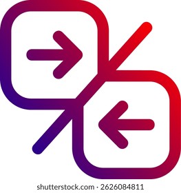 Comparar diseño de icono de Vector de línea de flecha