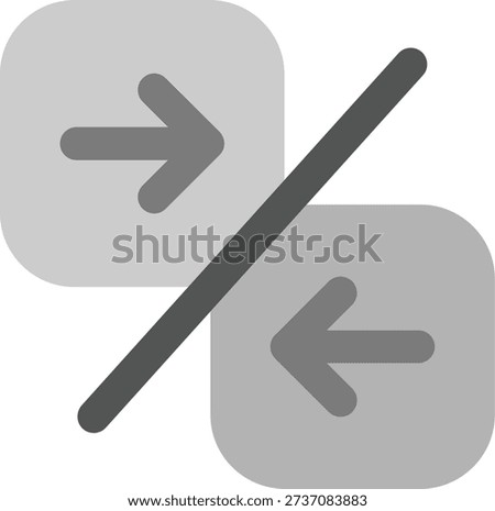 Compare arrow Line vector Icon Design