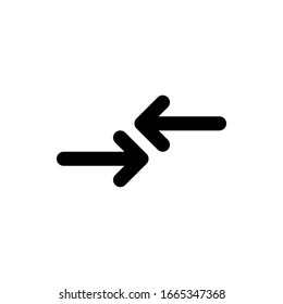 compare arrow outline icon design