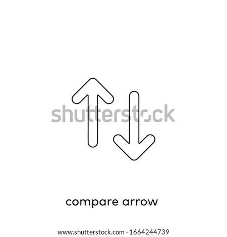 compare arrow, right arrow, left arrow