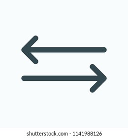 Compare arrows icons. Compare characteristics and parameters of products vector icon