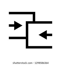 compare favorites icon vector