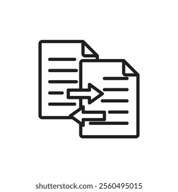 Compare icon Black and white logo