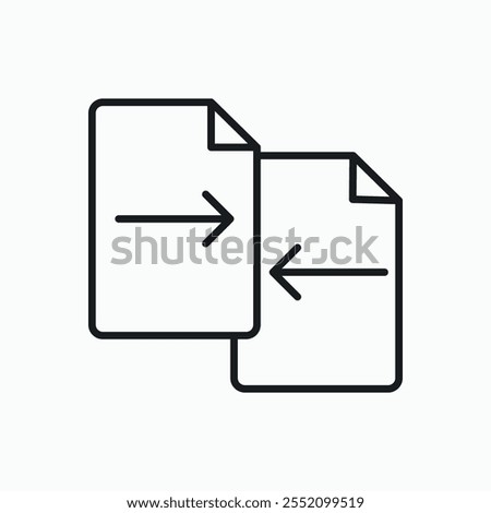 Compare icon. line style vector icon.