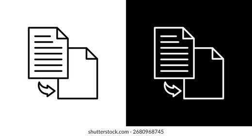 Compare icon line symbol concept, vector illustration