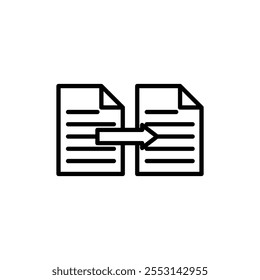 Symbol vergleichen, lineares Logo einzeln
