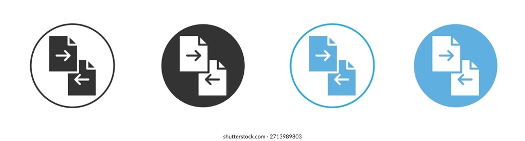 Compare icon Logo Template Design set