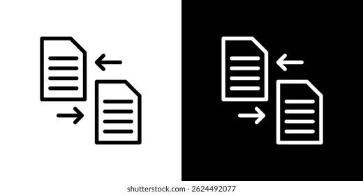 ícone Comparar. Vetor de tipo de logotipo definido