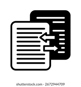 Compare Icon Mini Illustration Icon. Use For Modern Concept, Print, Ui, Ux Kit, Web And App Development. Vector Related To Office, Education, Examination And More