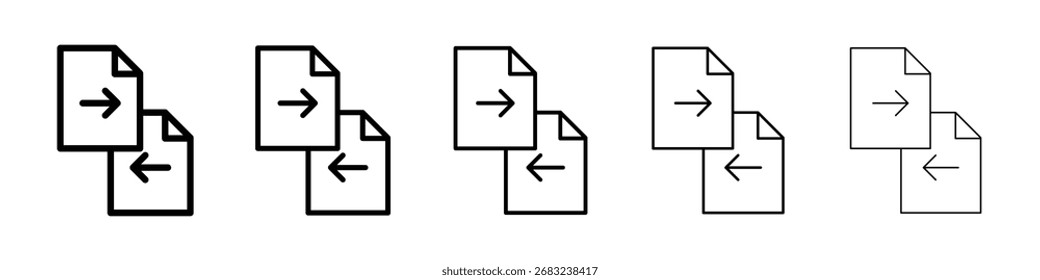 Compare icon for mobile concept and web design.