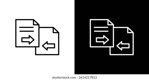 Compare icon outline collection for web design