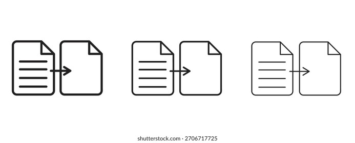 Comparar icono con estilo de contorno, diseños de Ilustración vectorial