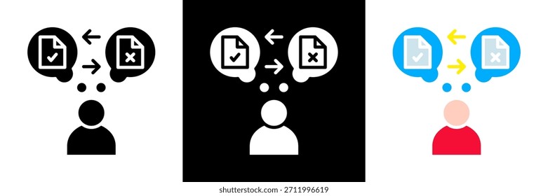 Compare Icon Set Glyph vector Illustration