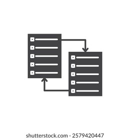 Compare icon Simple thin line flat symbol