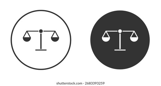 Ícone de comparação, símbolo, pictograma de vetor. Ilustração de elemento simples.