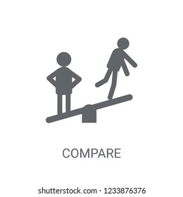 Compare icon. Trendy Compare logo concept on white background from Human Resources collection