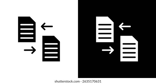 Compare icon Vector in flat style. Collection silhouettes