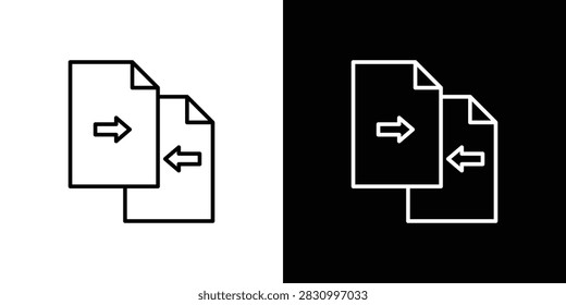 Compare icon vector illustrations group