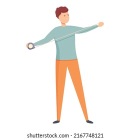 Compare measurement icon cartoon vector. Unit quality. Cost product