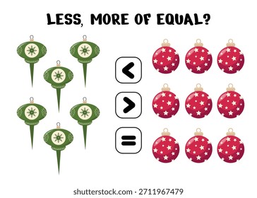 Comparar los números – Edición de Navidades