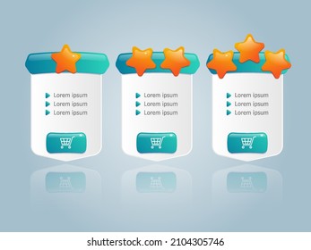 compare price table template element vector illustration background