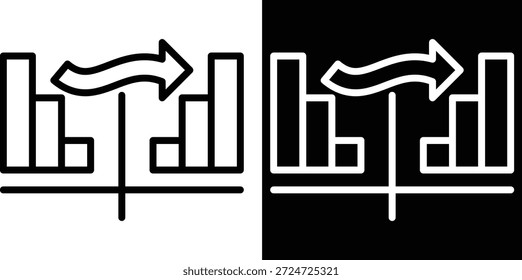 Comparar Versión de dos tonos sobre fondo blanco y negro