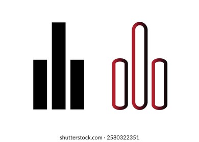 Comparing Bar Graphs Black and Red Variations.