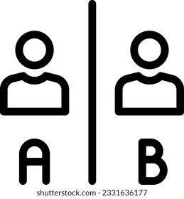 comparing Vector illustration on a transparent background. Premium quality symbols. Stroke vector icon for concept and graphic design.