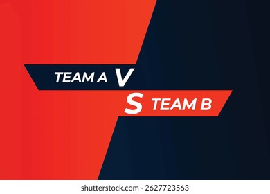 Comparision versus vs screen background design
